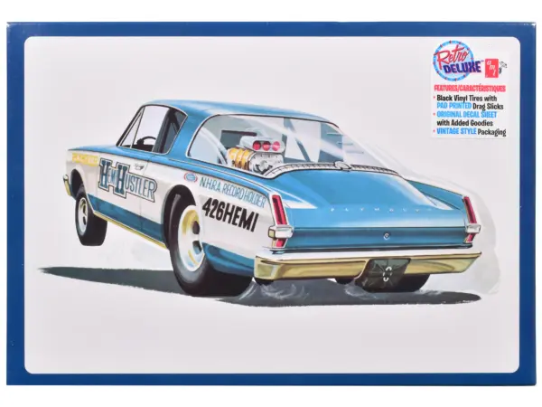 Skill 2 Model Kit 1966 Plymouth Barracuda Funny Car "Hemi Hustler" 1/25 Scale Model by AMT #1