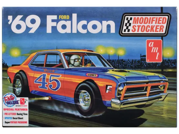 Skill 2 Model Kit 1969 Ford Falcon Modified Stocker 1/25 Scale Model by AMT #1