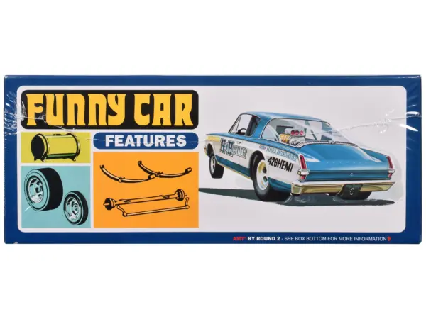 Skill 2 Model Kit 1966 Plymouth Barracuda Funny Car "Hemi Hustler" 1/25 Scale Model by AMT #2