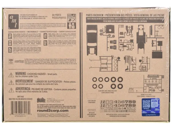Skill 2 Model Kit 1969 Ford Falcon Modified Stocker 1/25 Scale Model by AMT #4