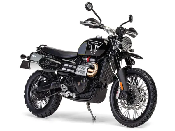 Triumph Scrambler 1200 "Bond Edition" Motorcycle Black 007 James Bond "No Time to Die" (2021) Movie 1/12 Diecast Model by Corgi #2