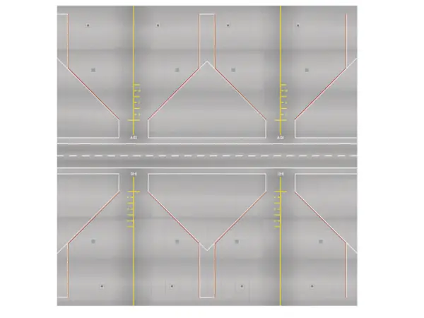 Airport Apron/Tower Cardboard Ground Plates for 1/200 Scale Models by Herpa #3