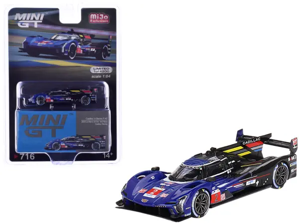 Cadillac V-Series.R #2 Earl Bamber - Alex Lynn - Richard Westbrook "Cadillac Racing" 3rd Place "24 Hours of Le Mans" (2023) Limited Edition to 5400 pieces Worldwide 1/64 Diecast Model Car by Mini GT #1