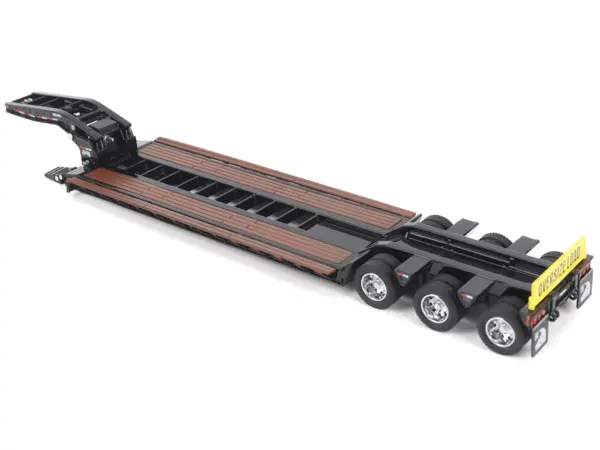Trail King TK120 Hydraulic Detachable Gooseneck Lowboy Trailer Black (Regular Version) "Transport Series" 1/50 Diecast Model by Diecast Masters #4