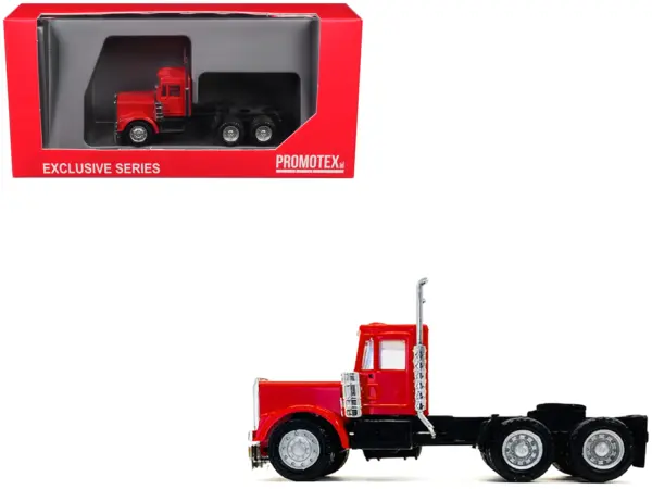 Kenworth W900 Short Day Cab "New Version" Red 1/87 (HO) Plastic Model Car by Promotex #1