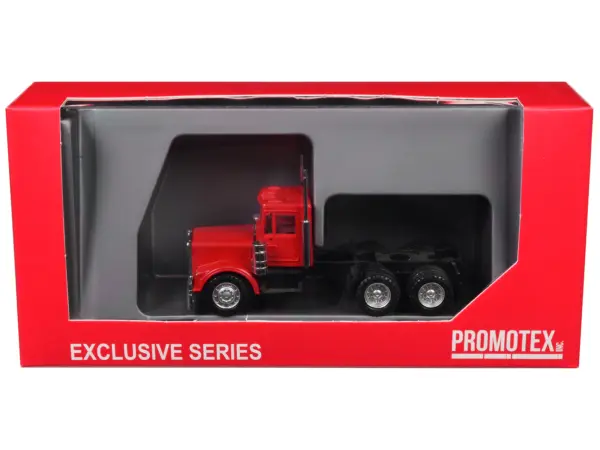 Kenworth W900 Short Day Cab "New Version" Red 1/87 (HO) Plastic Model Car by Promotex #3