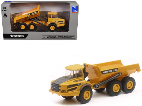 Volvo A25G Dump Truck Yellow Diecast Model by New Ray #1