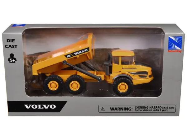 Volvo A25G Dump Truck Yellow Diecast Model by New Ray #3