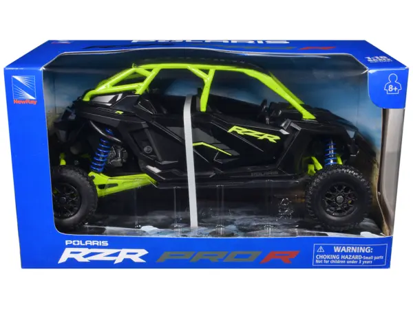 Polaris RZR Pro R UTV Black and Lime Green 1/18 Diecast Model by New Ray #3
