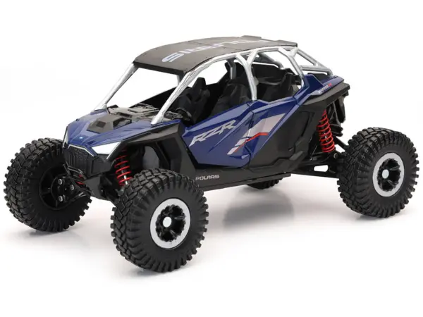 Polaris RZR Pro R UTV Blue with Black Top "Xtreme Off-Road" Series 1/18 Diecast Model by New Ray #2