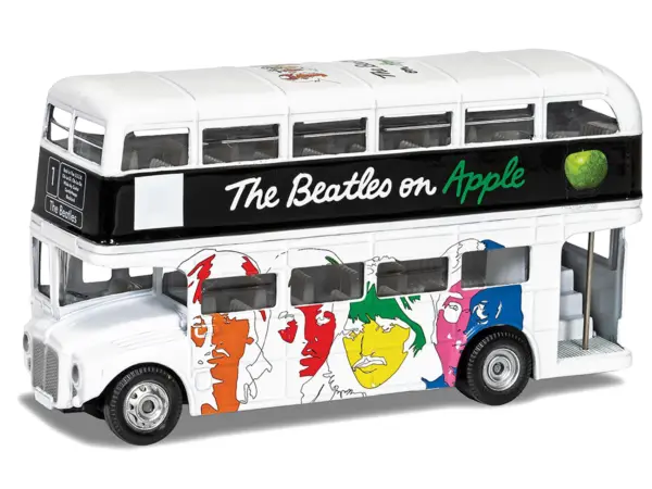 The Beatles London Double Decker Bus "The White Album" White Diecast Model Car by Corgi #2