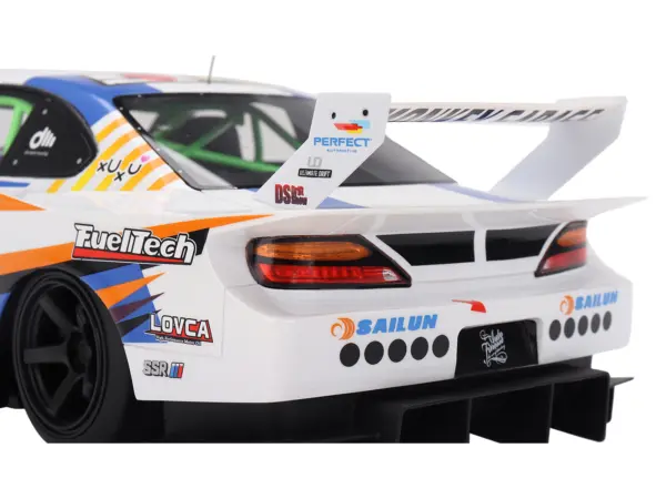 Nissan LB-Super Silhouette S15 SILVIA #555 Yukio Fausto "Formula Drift Japan" (2023) 1/18 Model Car by Top Speed #4