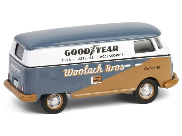 1964 Volkswagen Panel Van "Goodyear" Gray and White with Tan Graphics "Club Vee-Dub" Series 20 1/64 Diecast Model Car by Greenlight #3