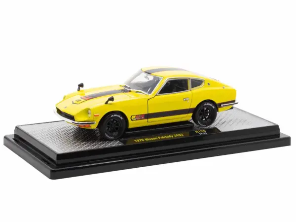 1970 Nissan Fairlady Z 432 RHD (Right Hand Drive) #3 Yellow with Black Stripes Limited Edition to 4250 pieces Worldwide 1/24 Diecast Model Car by M2 Machines #2