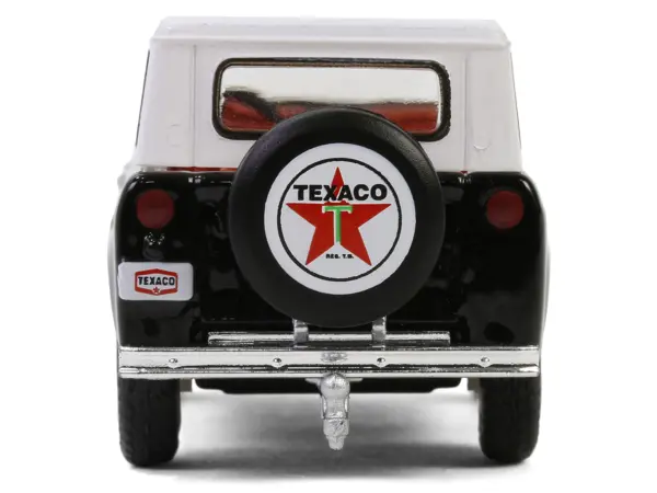 1963 Harvester Scout "Texaco" Black with White Top and Red Interior "Texaco Special Edition" Series 1 1/64 Diecast Model Car by Greenlight #5