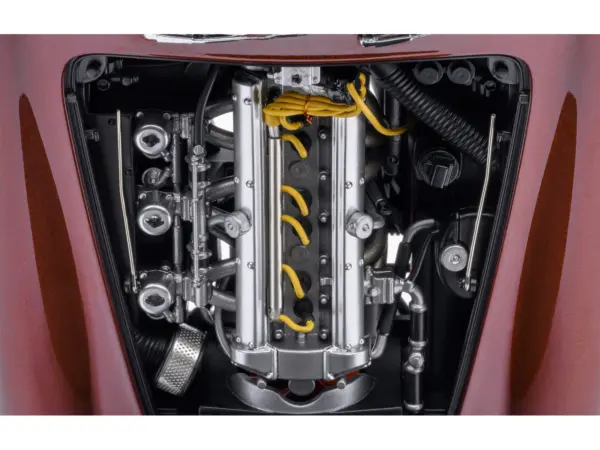 Aston Martin DB5 RHD (Right Hand Drive) Dubonnet Rosso Red Metallic 1/18 Model Car by Autoart #3