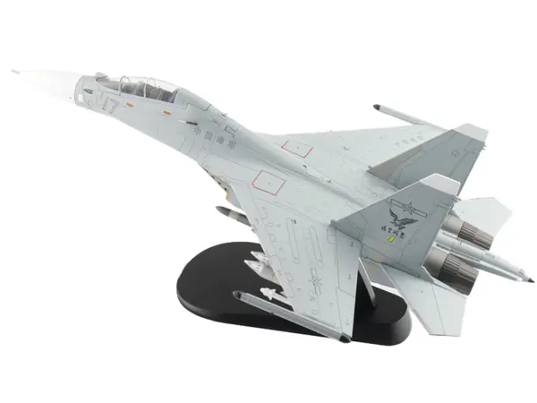 Sukhoi Su-30MK2 Flanker-G Fighter Aircraft "White 17 China" (2022) People's Liberation Army Naval Air Force (PLANAF) "Air Power Series" 1/72 Diecast Model by Hobby Master #5