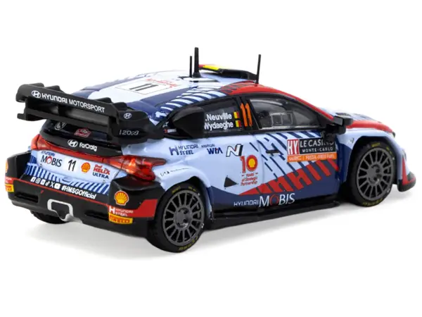 Hyundai i20 N Rally1 Hybrid #11 Thierry Neuville - Martijn Wydaeghe Winner "Rallye Monte-Carlo" (2024) "Hobby64" Series 1/64 Diecast Model by Tarmac Works #3
