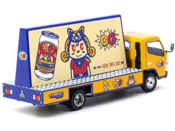 Mitsubishi Fuso Canter Mobile Ad Truck RHD (Right Hand Drive) "OG Beer" Yellow with Graphics "Truck64" Series 1/64 Diecast Model Car by Tarmac Works #2