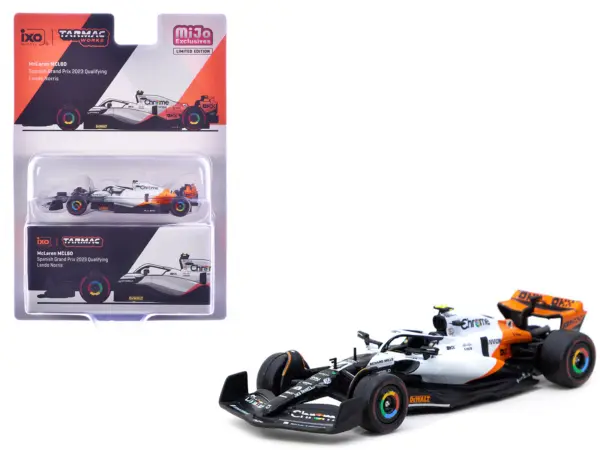 McLaren MCL60 #4 Lando Norris 3rd Place Formula One F1 "Spanish GP Qualifying" (2023) "Global64" Series 1/64 Diecast Model by Tarmac Works #1