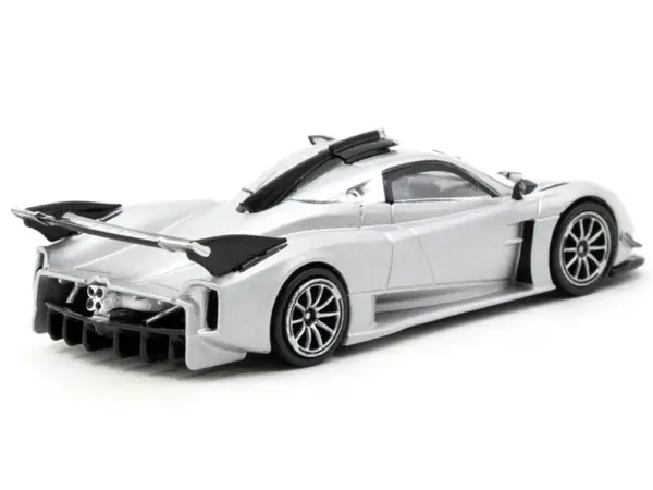 Pagani Huayra R Satin Silver Metallic "Global64" Series 1/64 Diecast Model by Tarmac Works #2