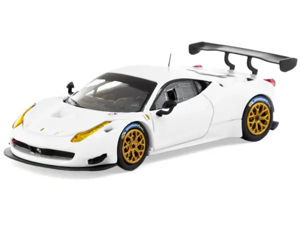 Ferrari 458 Italia GT3 White with Gold Wheels "Road64" Series 1/64 Diecast Model Car by Tarmac Works #3