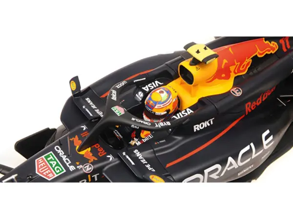 Red Bull Racing RB20 #11 Sergio Perez "Oracle" 2nd Place F1 Formula One "Bahrain GP" (2024) with Driver Limited Edition to 180 pieces Worldwide 1/18 Diecast Model Car by Minichamps #2