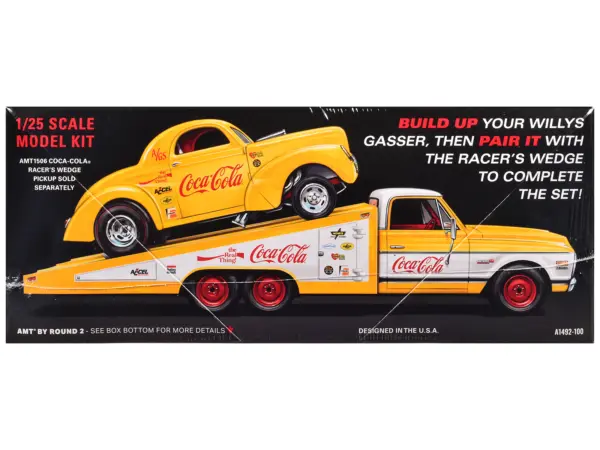 Skill 2 Model Kit 1940 Willys Coupe "Coca-Cola Race Team" 1/25 Scale Model by AMT #3
