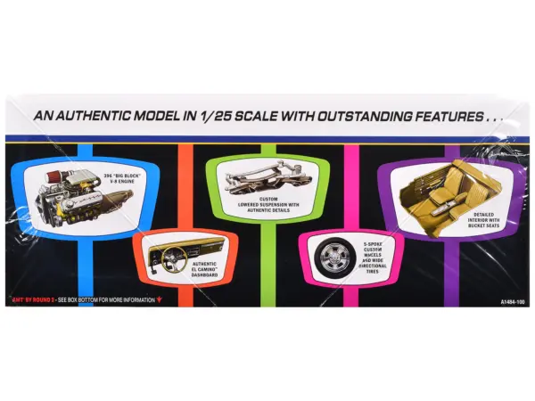 Skill 2 Model Kit 1968 Chevrolet El Camino Street Machine 1/25 Scale Model by AMT #3