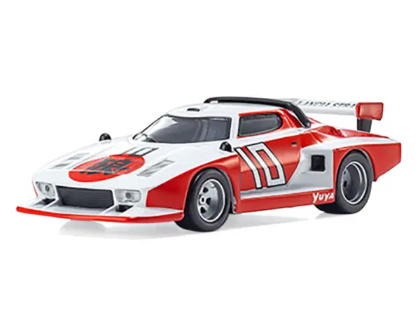 Lancia Stratos #10 White and Red "The Circuit Wolf" Manga 1/64 Diecast Model Car by Kyosho #2