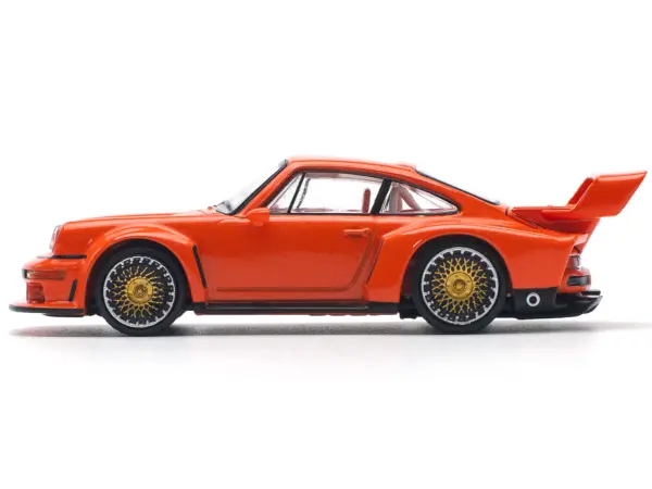 Singer DLS Turbo Study Orange Metallic 1/64 Diecast Model Car by Pop Race #2