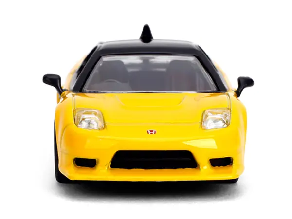 1995 Honda NSX-R GT RHD (Right Hand Drive) Yellow with Black Top "Collection" Series 1/64 Diecast Model Car by Majorette #5