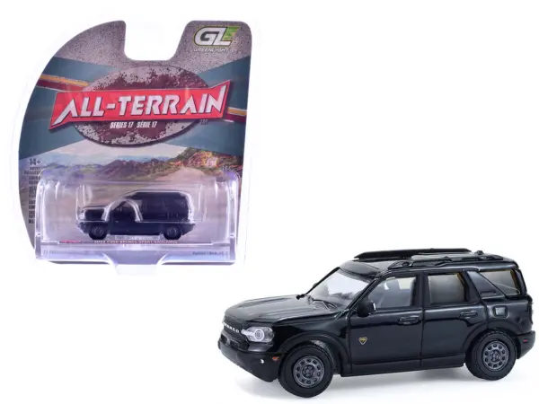 2022 Ford Bronco Sport Badlands Black "All Terrain" Series 17 1/64 Diecast Model Car by Greenlight #1