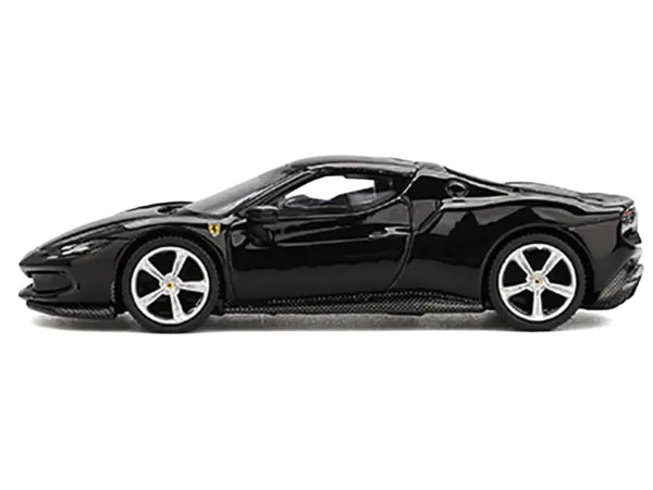 Ferrari 296 GTB Nero Daytona Black 1/64 Diecast Model Car by BBR #3