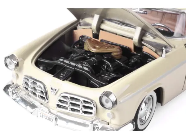 1955 Chrysler C300 Cream "Timeless Legends" Series 1/24 Diecast Model Car by Motormax #3