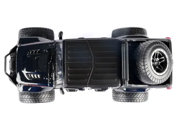 2021 Jeep Gladiator Rubicon Off-Road Pickup Truck Black with Matt Black Top "Off Road" Series 1/27 Diecast Model Car by Motormax #3