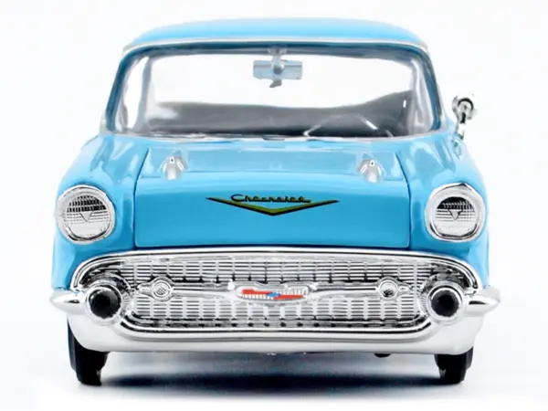 1957 Chevrolet Bel Air Light Blue "Timeless Legends" Series 1/24 Diecast Model Car by Motormax #4
