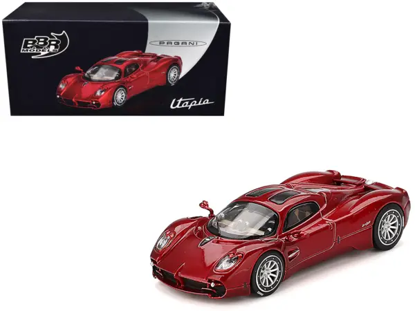Pagani Utopia Dubai Red 1/64 Diecast Model Car by BBR #1