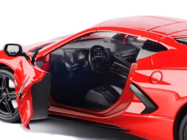 2020 Chevrolet Corvette C8 Stingray Red "Timeless Legends" 1/24 Diecast Model Car by Motormax #2