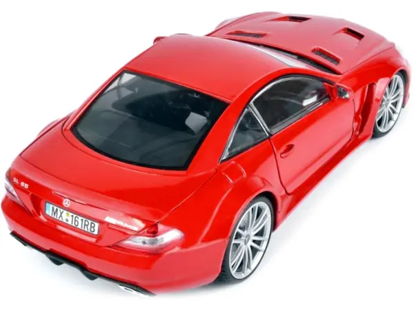 Mercedes SL65 AMG Black Series (R230) Red 1/18 Diecast Model Car by Motormax #3
