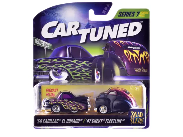 "Dead Sleds" Double Pack Series 7 Set of 4 Cars Diecast Model Cars by CarTuned #3