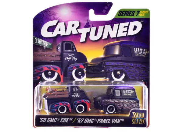 "Dead Sleds" Double Pack Series 7 Set of 4 Cars Diecast Model Cars by CarTuned #4