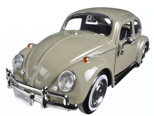 1966 Volkswagen Beetle Beige 1/24 Diecast Model Car by Motormax #2