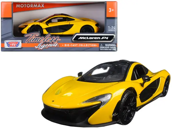 McLaren P1 Yellow 1/24 Diecast Model Car by Motormax #1