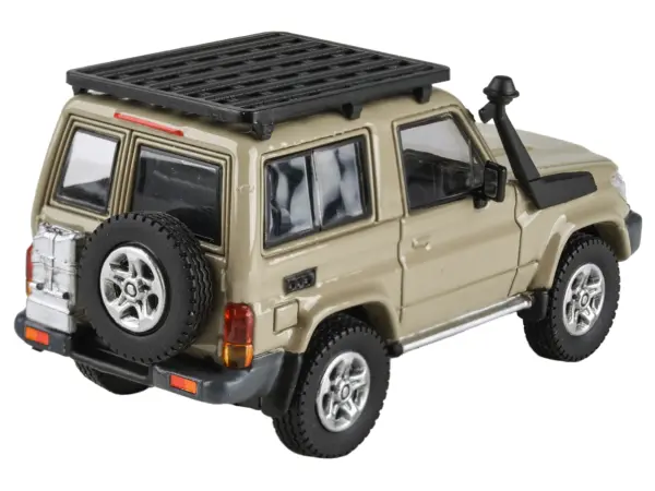 2014 Toyota Land Cruiser 71 SWB (Short Wheel Base) Sandy Taupe Brown 1/64 Diecast Model Car by Paragon Models #4
