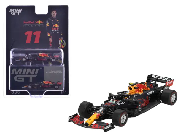 Red Bull RB16B #11 Sergio Perez Winner Formula One F1 "Azerbaijan GP" (2021) Limited Edition 1/64 Diecast Model Car by Mini GT #1