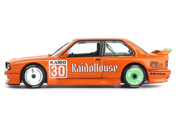 BMW M3 "KaidoHaus V1" #30 Orange (Designed by Jun Imai) "Kaido House" Special 1/64 Diecast Model Car by Mini GT #3