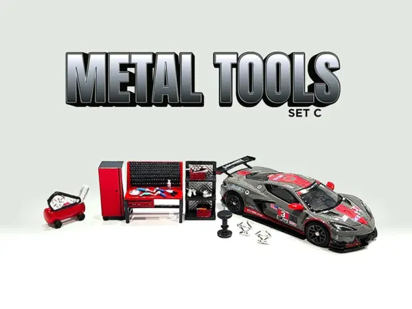 "Metal Tools" Set C of 7 Pieces Limited Edition 1/64 Scale Models by American Diorama #3