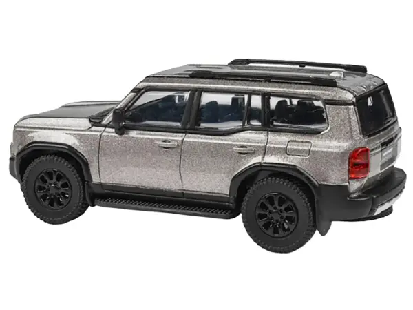 2024 Toyota Land Cruiser 250 Prado Meteor Shower Silver Metallic 1/64 Diecast Model Car by Paragon Models #2