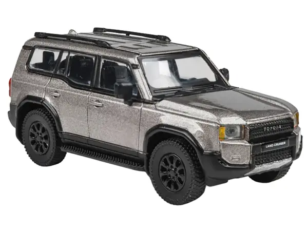 2024 Toyota Land Cruiser 250 Prado Meteor Shower Silver Metallic 1/64 Diecast Model Car by Paragon Models #3